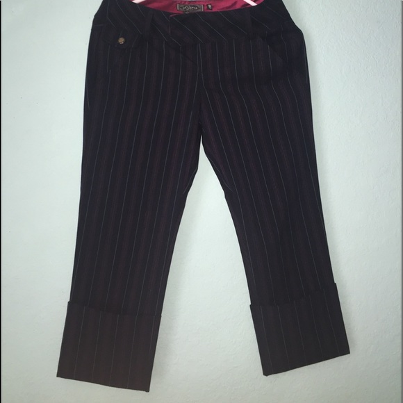 💜GUESS Striped Polyester Pants💜 - Picture 1 of 3